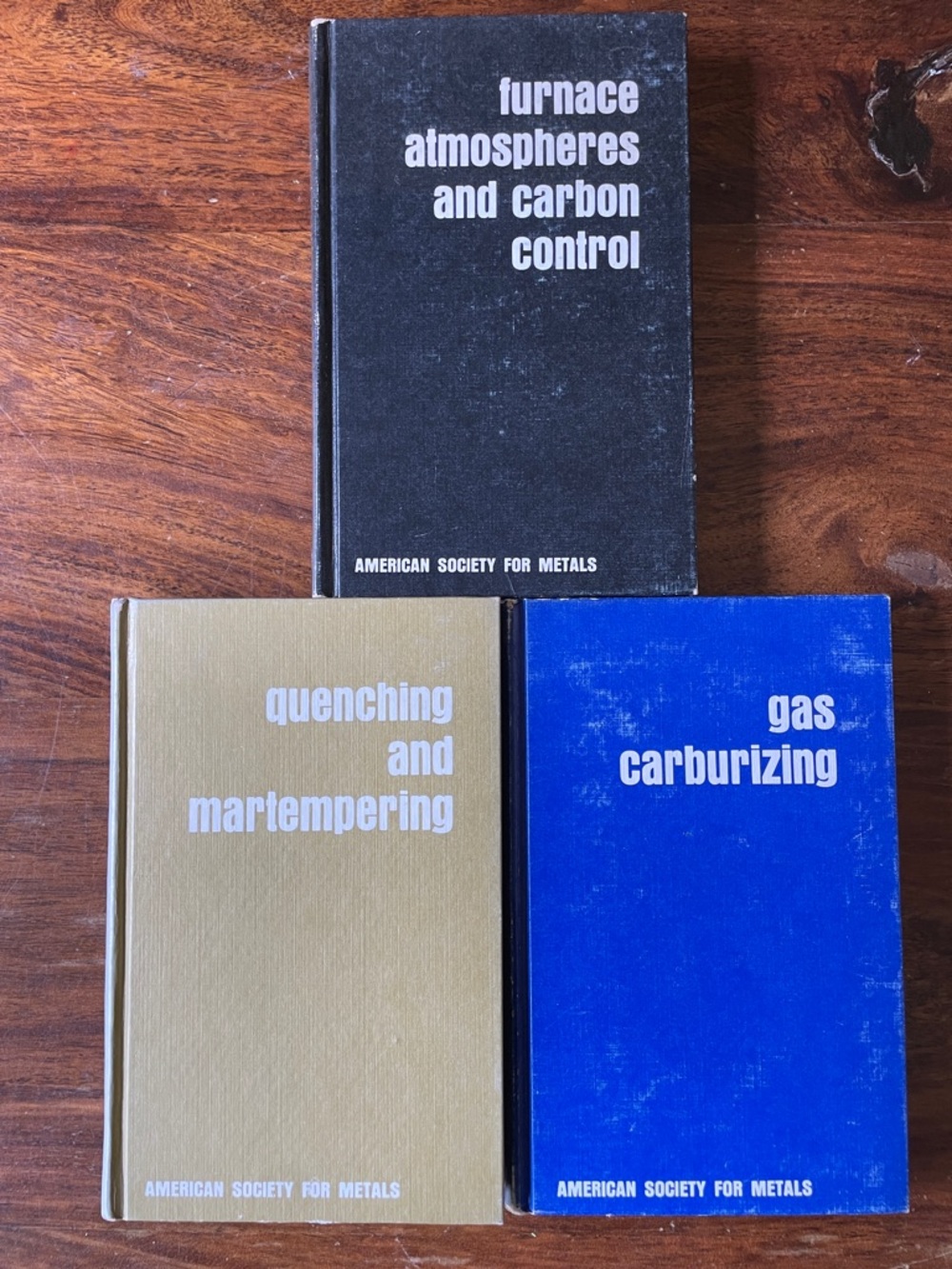 3 Vintage Metals Books - Furnace carbon control quenching gas carburising